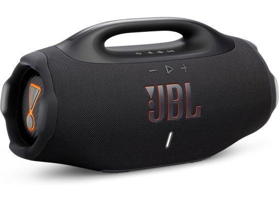 JBL Boombox 4 Portable Bluetooth Speaker, 2x 65W RMS Woofer Power, 37Hz - 20kHz, Two Bast Boost Settings, Up to 28 Hours Playing Time, IP68 Waterproof & Dustproof, Black